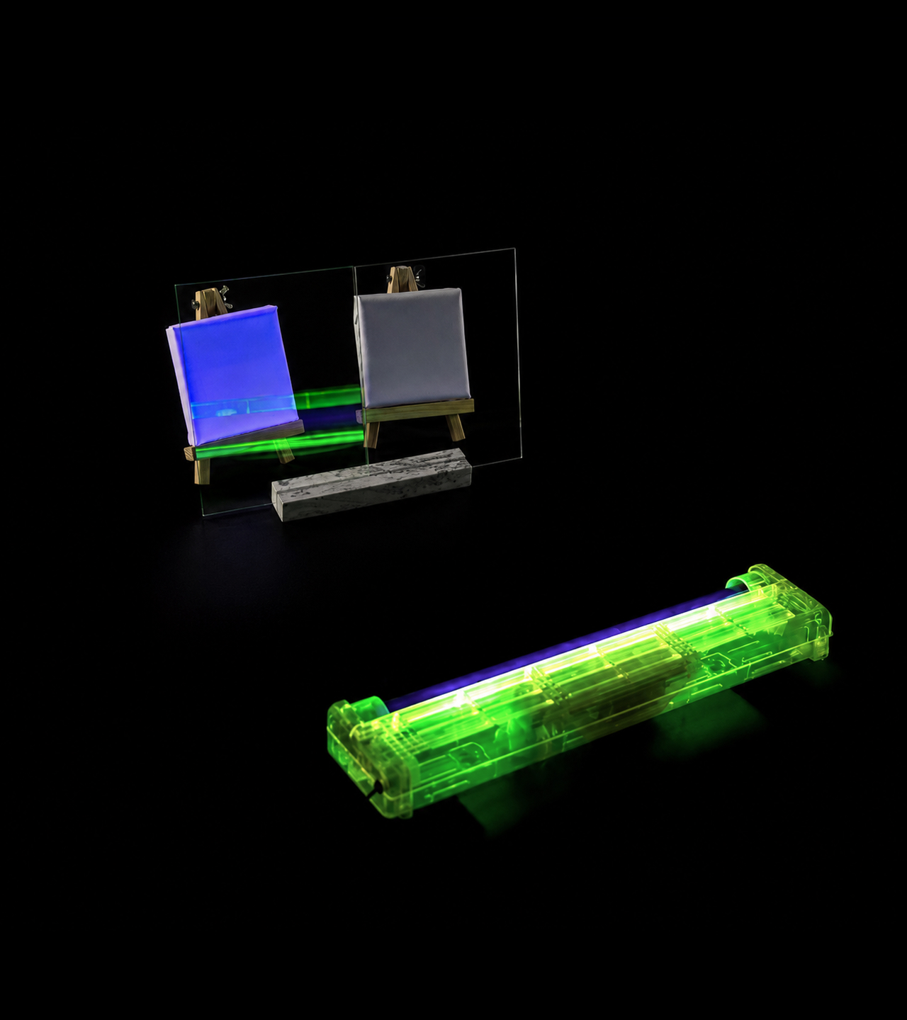 UV-protective glass coating