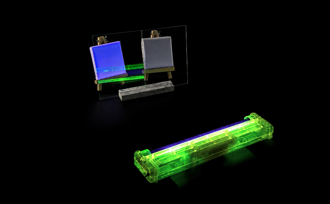 UV-protective glass coating