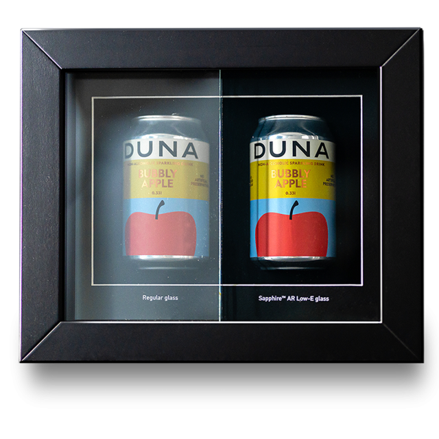 Sapphire glass engineered for retail food displays
