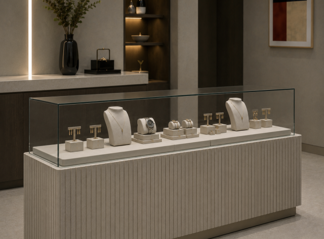 Jewellery and luxury counters